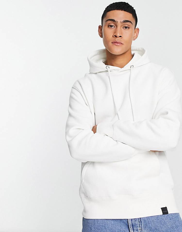 Pull&Bear hoodie in white